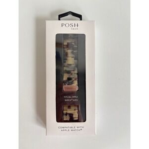 Posh Tech Tortoise Shell Resin Apple Watch Band -Fits All Apple Watch New in Box